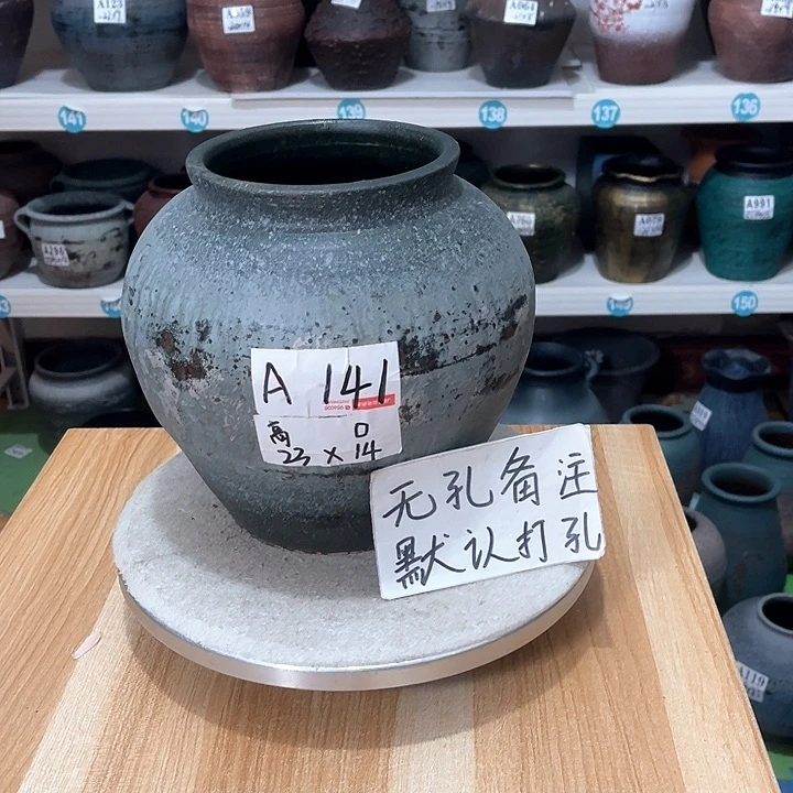 红陶手工制作工艺花盆