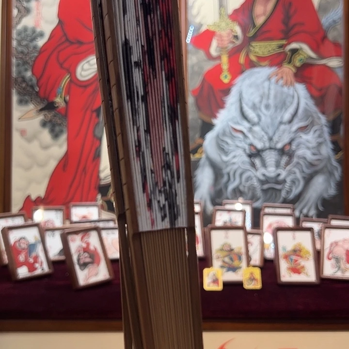 国画国画钟馗扇子
