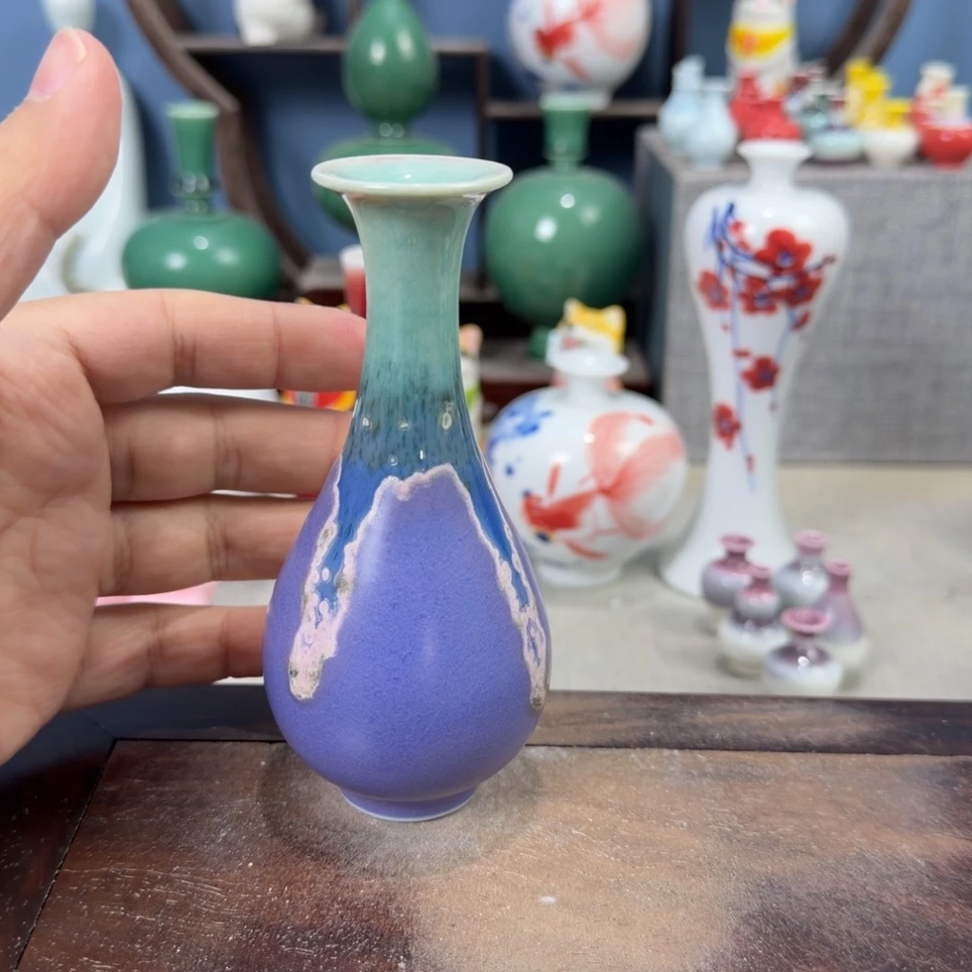 陶瓷手工小花器摆件