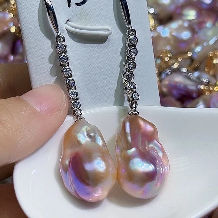 未镶嵌耳饰淡水珍珠