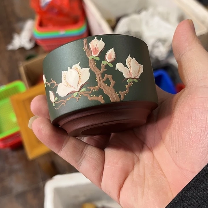 紫砂茶杯全手工紫砂主人杯