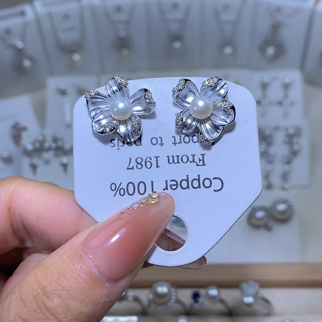 未镶嵌耳饰淡水珍珠