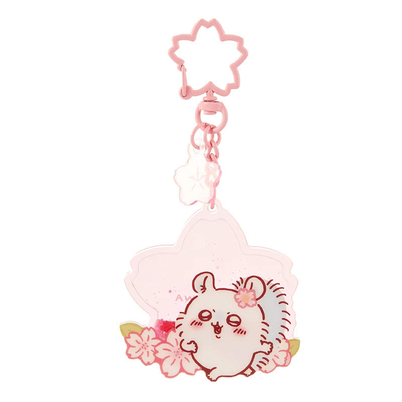 【飞鼠】MINISO名创优品Chiikawa系列樱花季亚克力流沙挂件