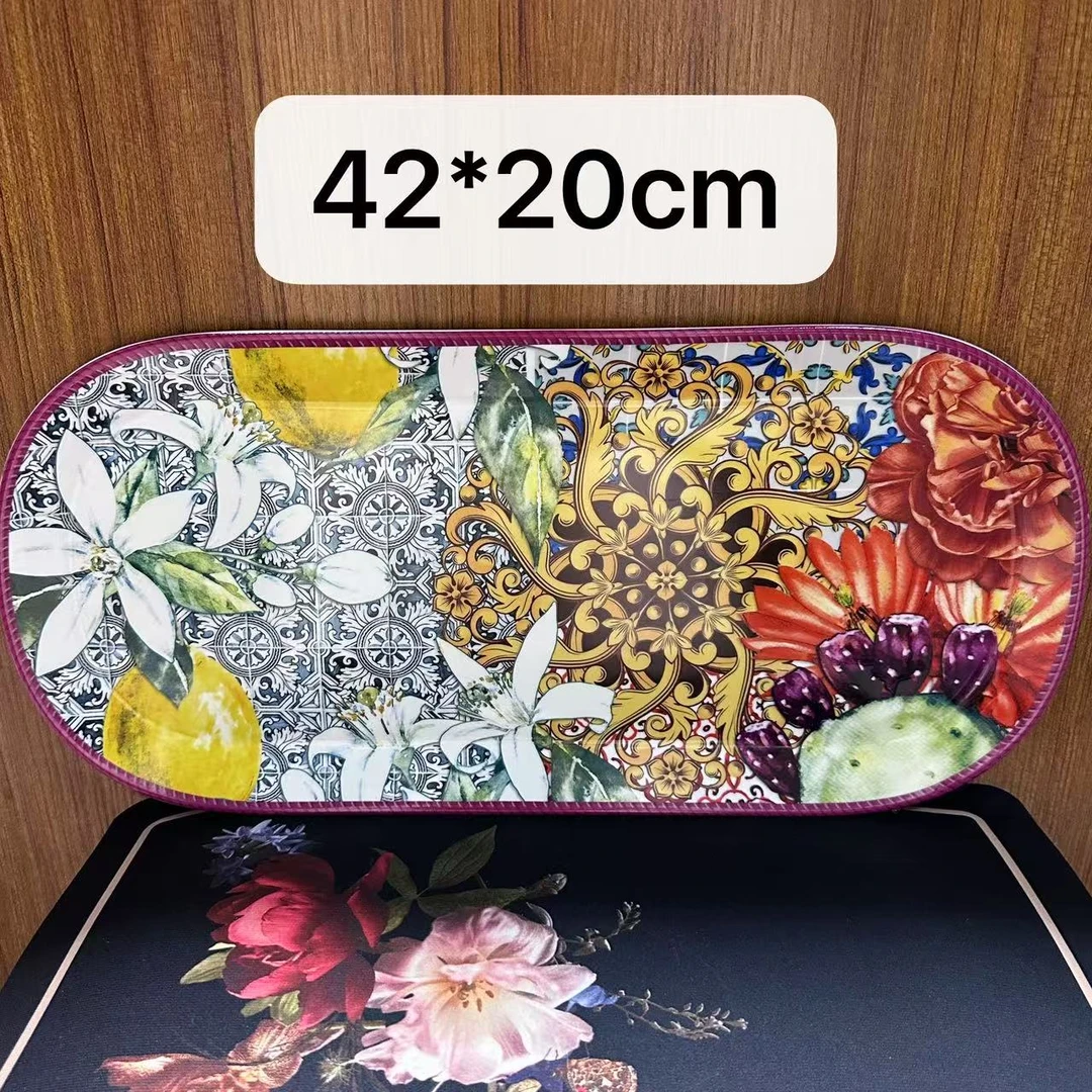 西西里 cz td双耳长托盘