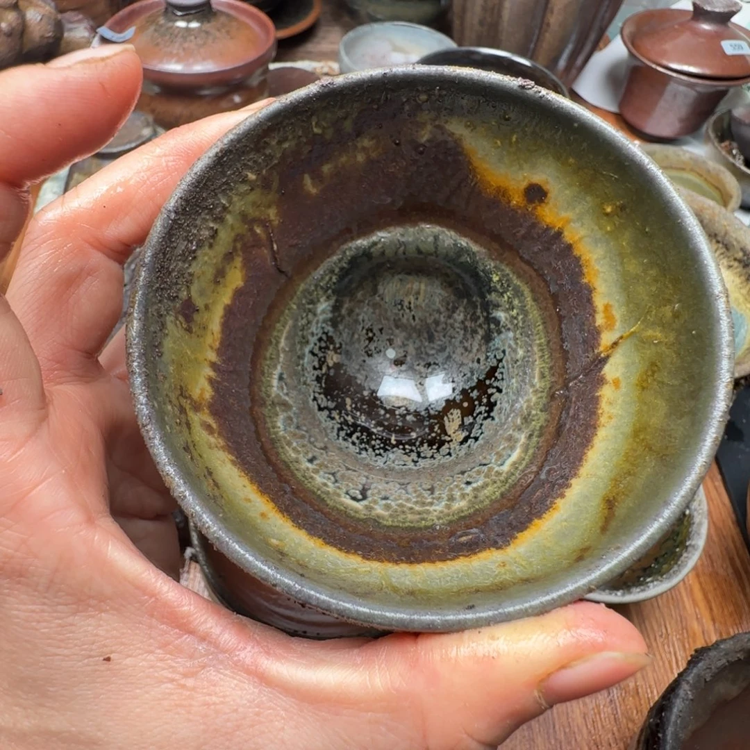 柴烧建盏茶盏茶杯996