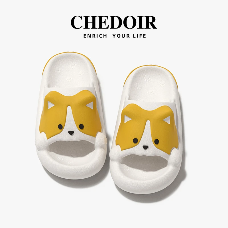 chedoir萌柯基凉拖鞋女夏季可爱ins居家2025新款女士情侣款外穿