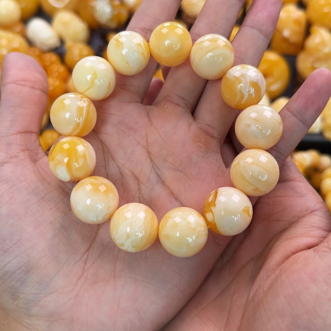 琥珀未镶嵌珠宝奇石18mm