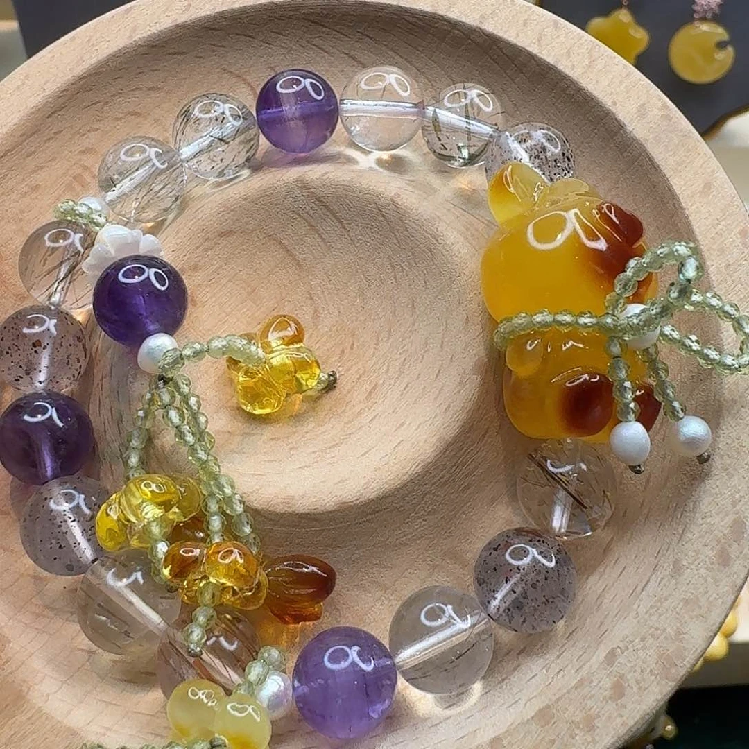 琥珀手链未镶嵌琥珀手串