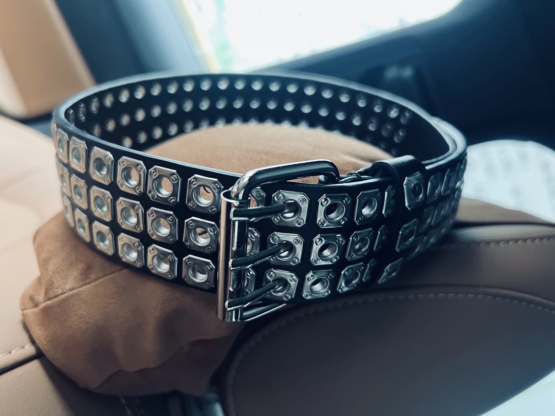 木兰-自留款柳丁镂空朋克风皮带裤腰带