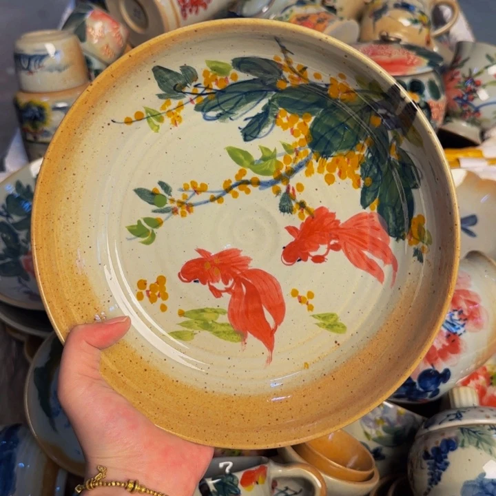 瓷片景德镇陶瓷手工手绘