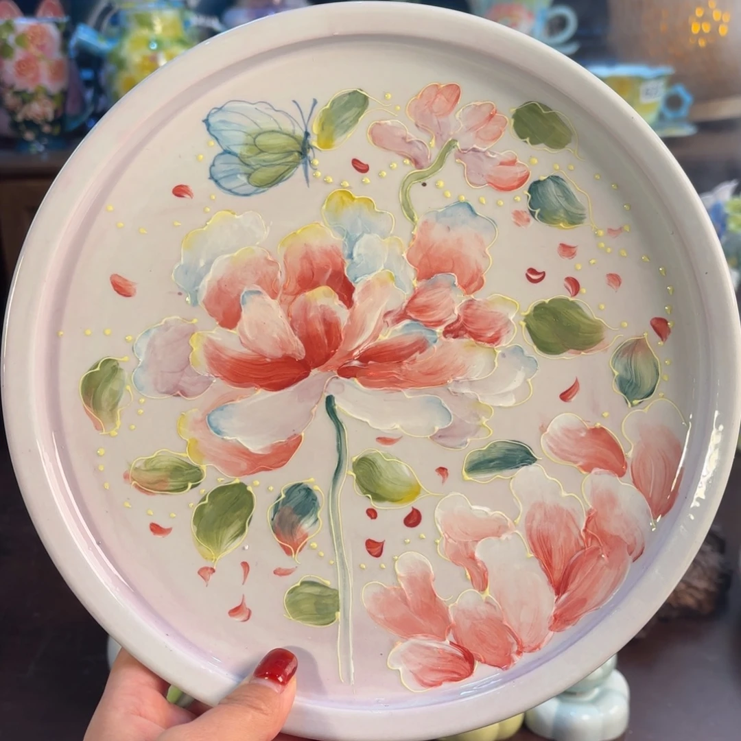 景德镇手绘高温釉下彩陶瓷茶具
