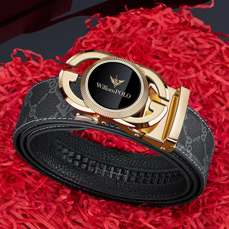 保罗皮带男士真皮2025新款潮腰带男士时尚高档轻奢品牌年轻人裤带