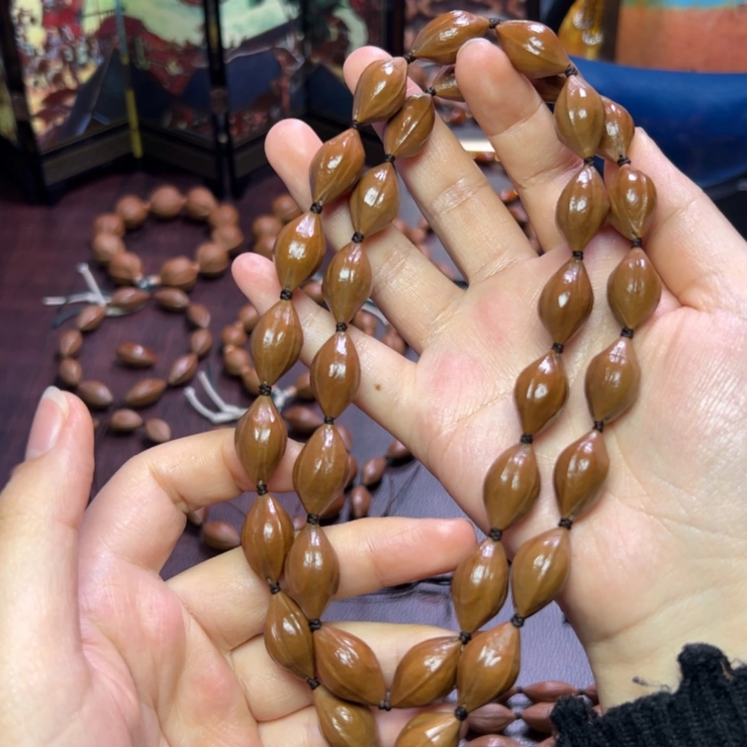 橄榄核手串/手链油 红皮 1.25 2.2左右 长