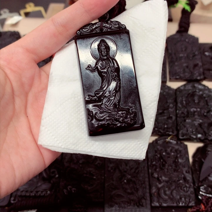 信**天然a货钢琴黑挂件