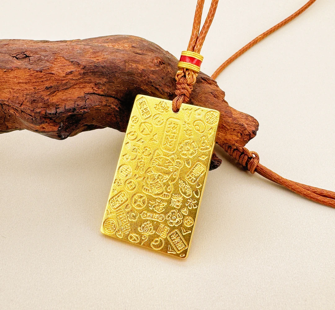 坠链均足银 吉言无事牌吊坠YYDZ0055