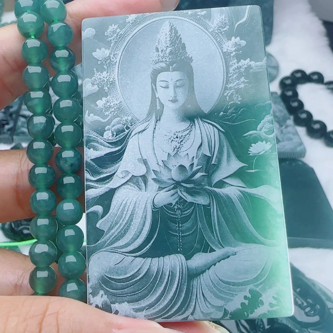 颈饰未镶嵌翡翠多样性发货天然的A货翡翠