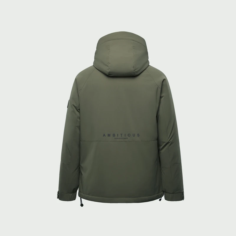 羽绒服连帽鸭绒品牌剪标舒适保暖外套秋冬保暖羽绒服