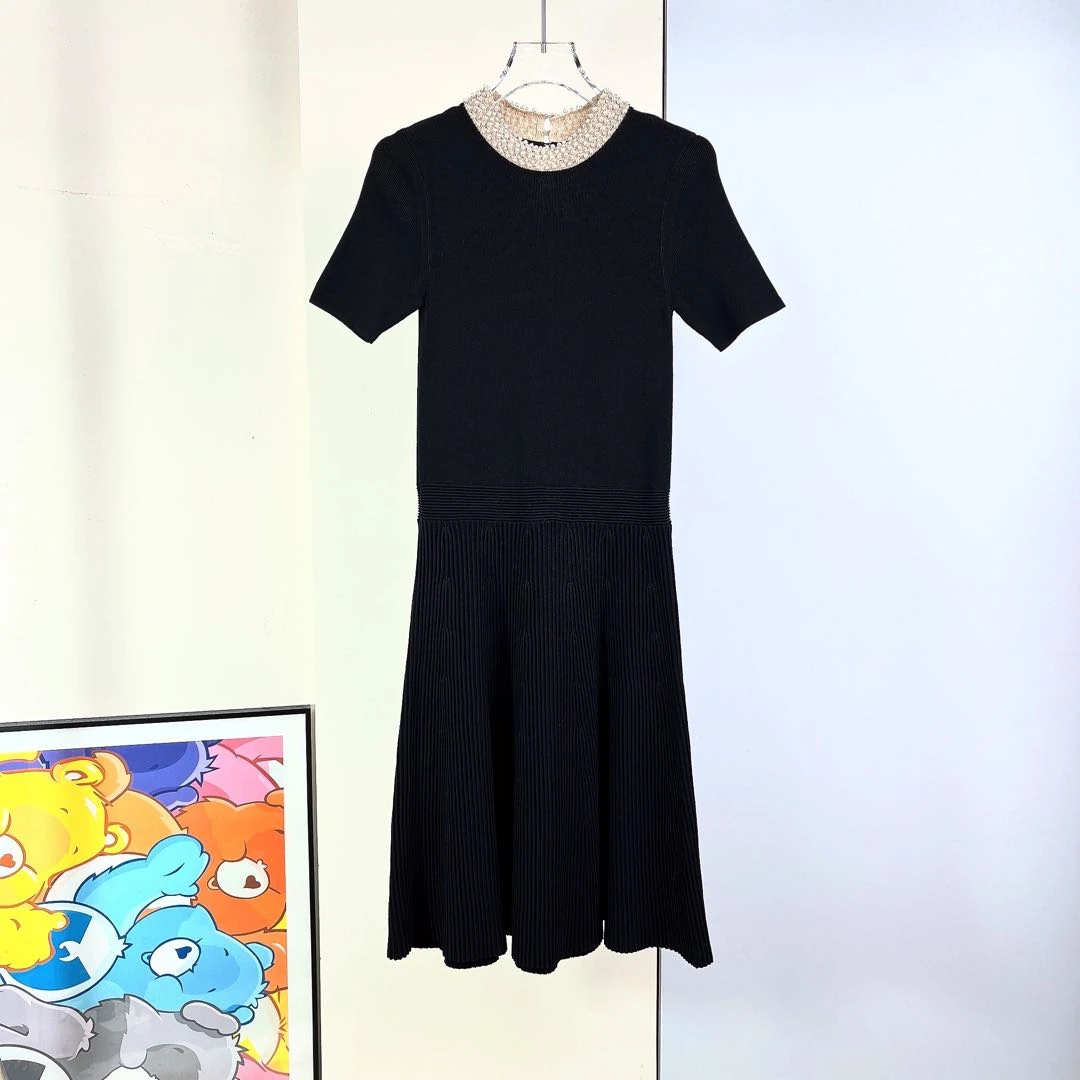 99新/Sandro/桑德罗/针织短袖连衣裙/36码/Xspa7043