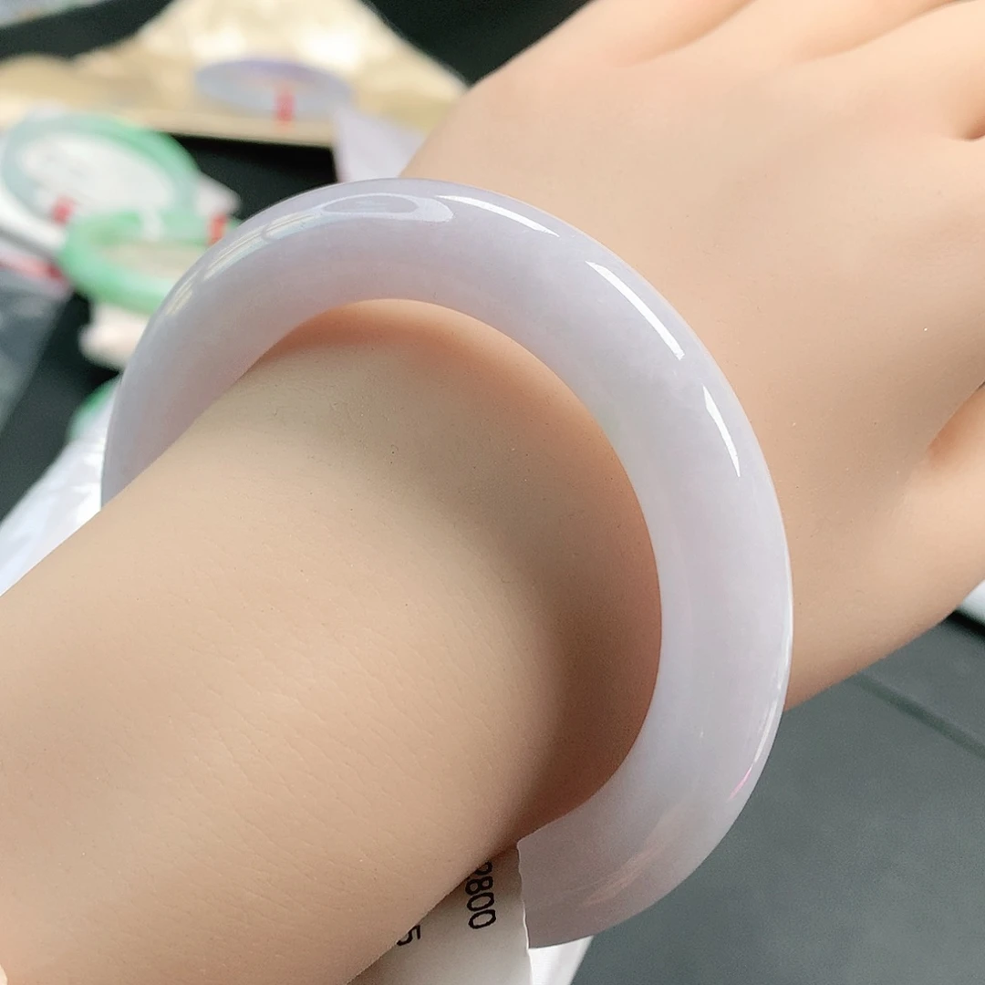 翡翠手镯（圆镯）未镶嵌天然翡翠手镯55