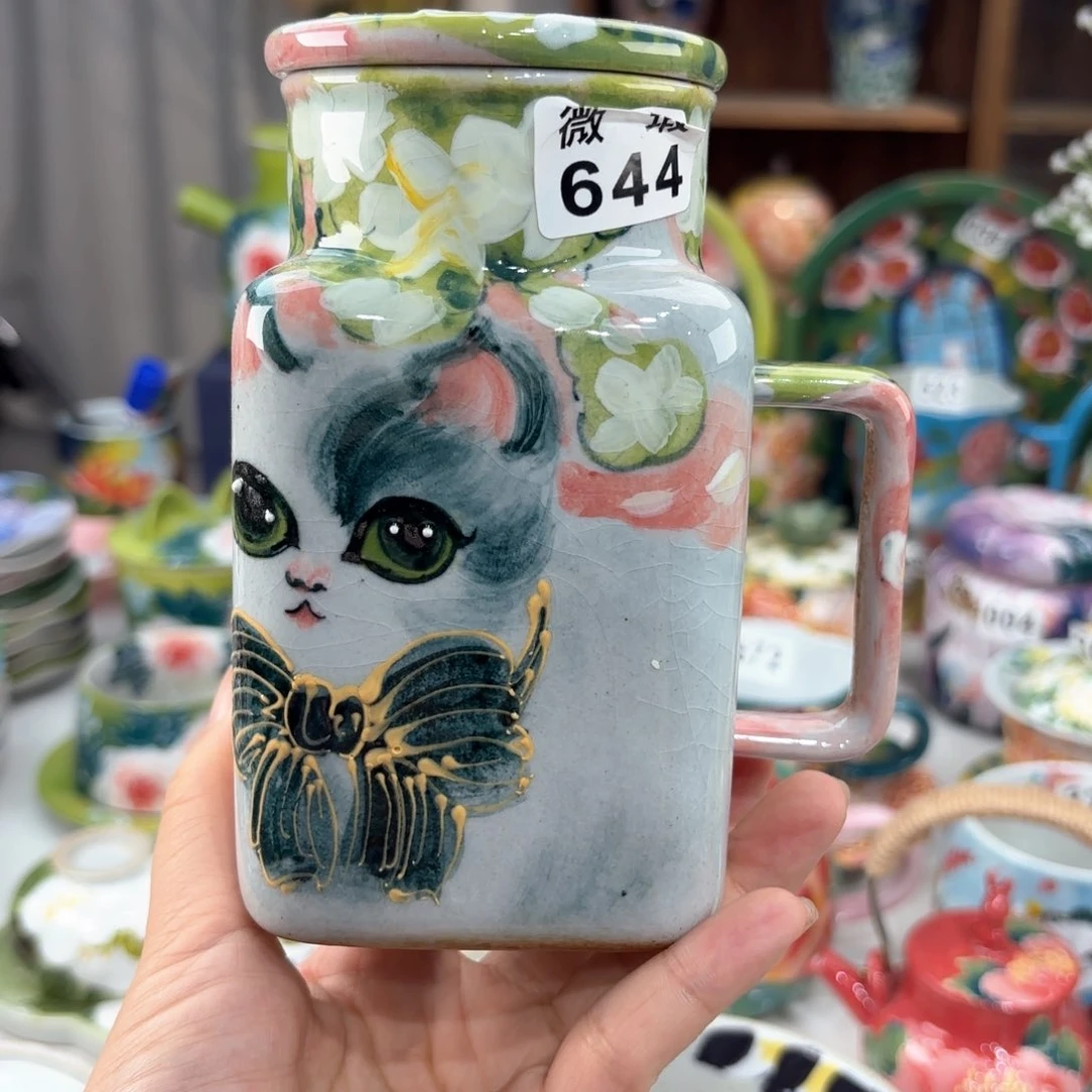 景德镇手绘高温釉下彩陶瓷茶具