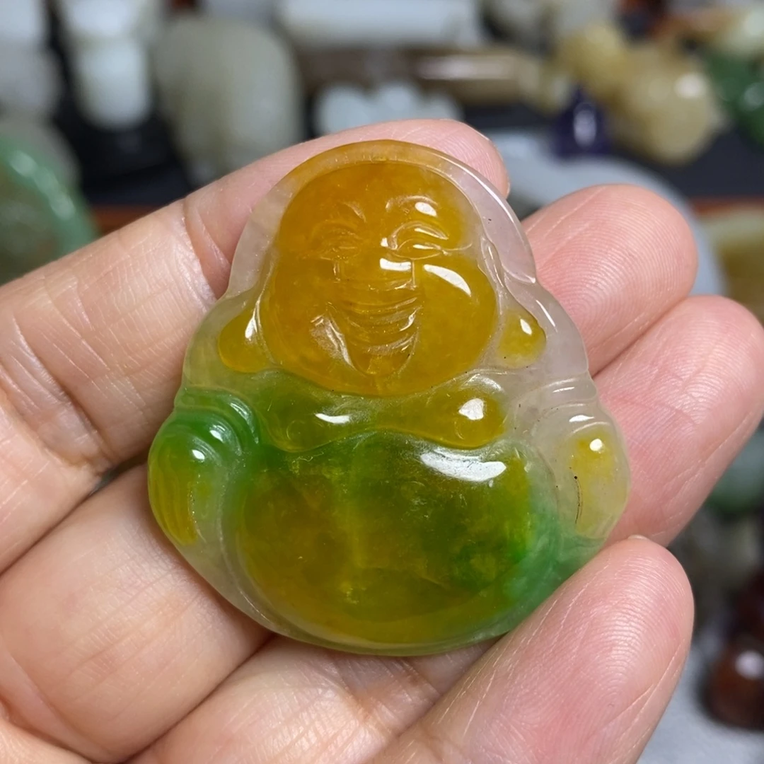 颈饰未镶嵌和田玉(糖玉)