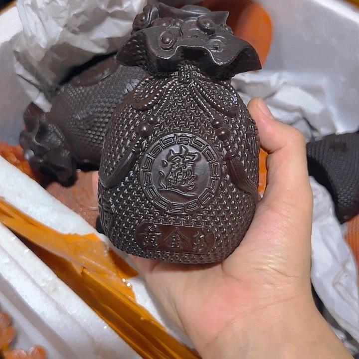 木黑檀木15钱袋一个