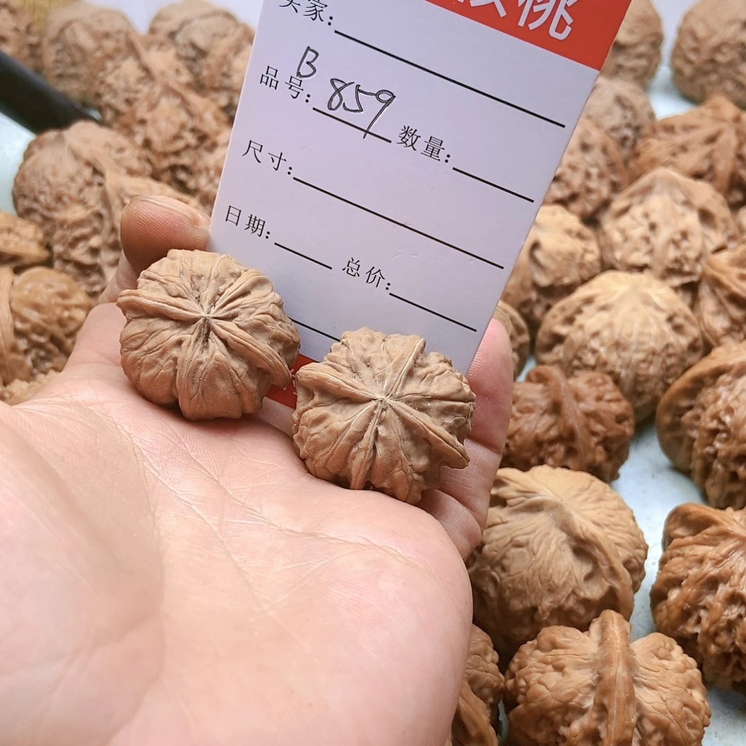 把件桃核859号全品蛤蟆眼四棱32尺