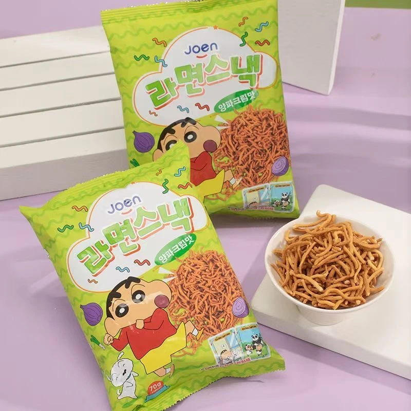 韩国进口joen脆脆面火鸡洋葱味干脆面休闲油炸食品蜡笔小新