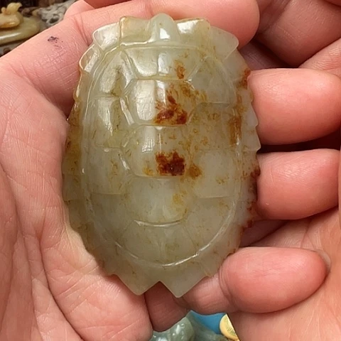 和田玉把件未镶嵌老*兵