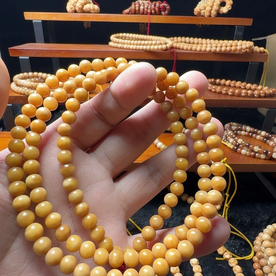 吊坠龙脊菩提圆珠半玉华无钥匙孔卡7