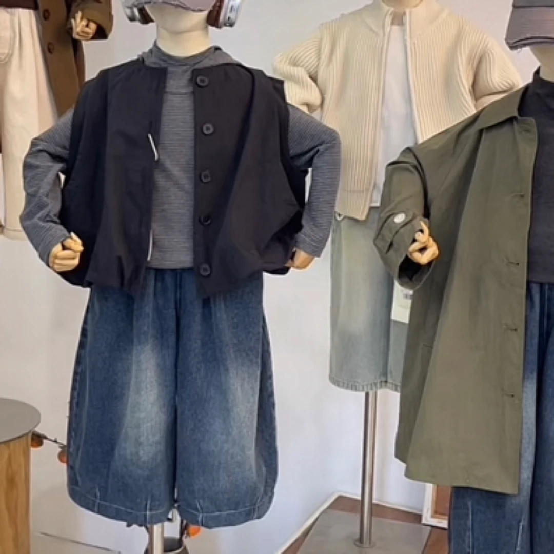 男童马甲外套2025秋装新款童装儿童宝宝男孩韩版休闲百搭宽松套装