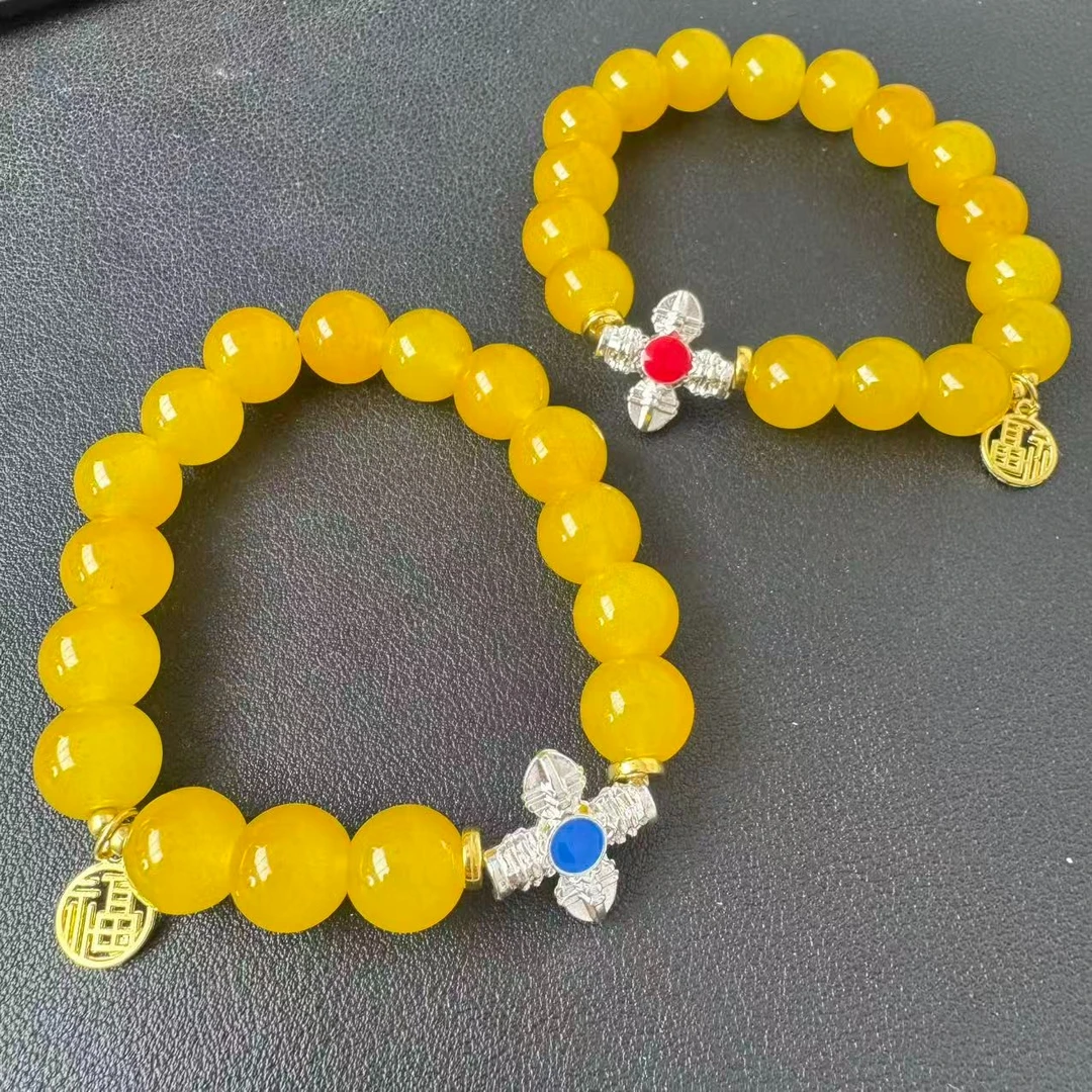 【静雯珠宝】FU018-精美 DIY 设计款 黄手串-多样性发其一