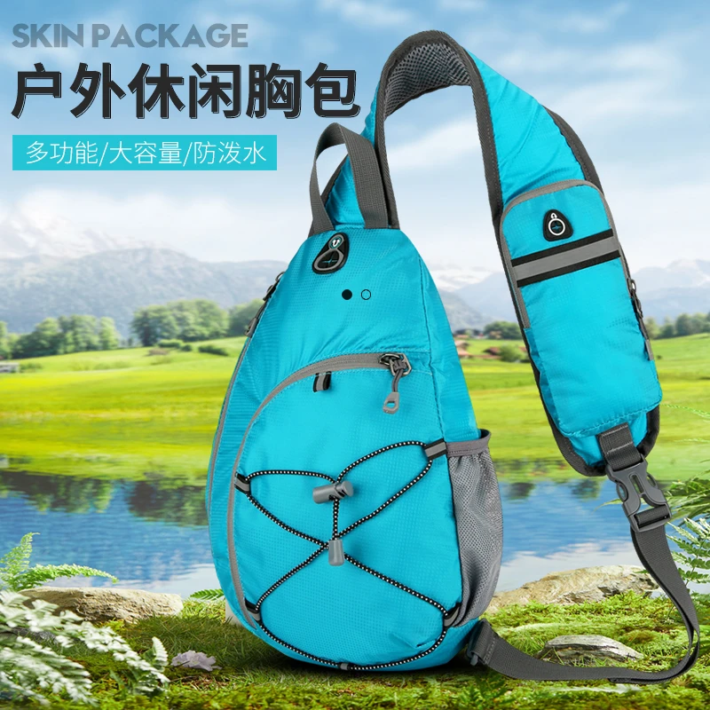 2025新款正品户外时尚运动胸包男士单肩户外背包休闲多口袋高级