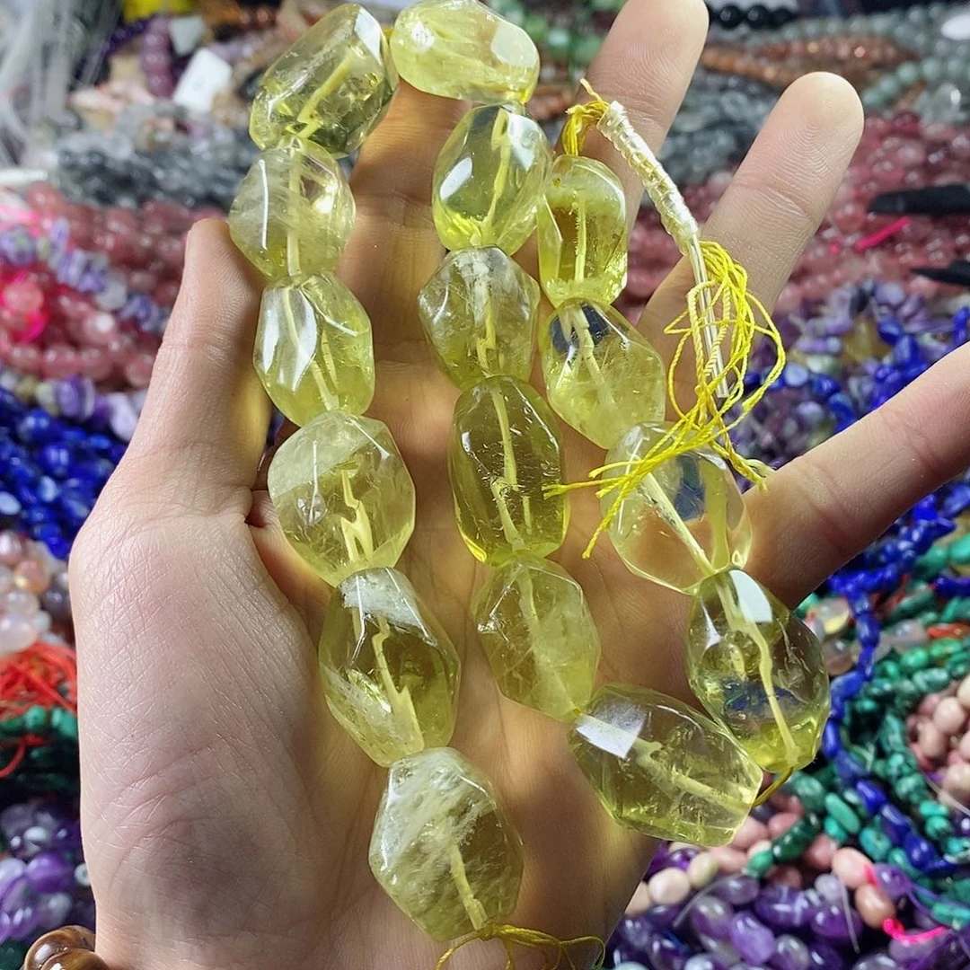 玛瑙/玉髓珠宝半成品未镶嵌蒋****代一条柠檬晶天然A277