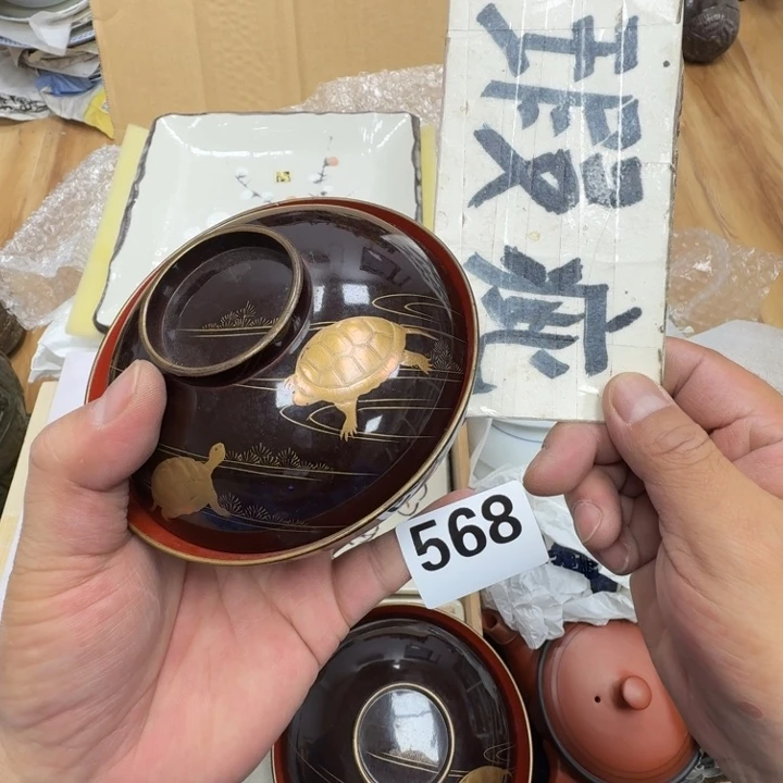 瓷片工艺品摆件瓷器摆件正能量