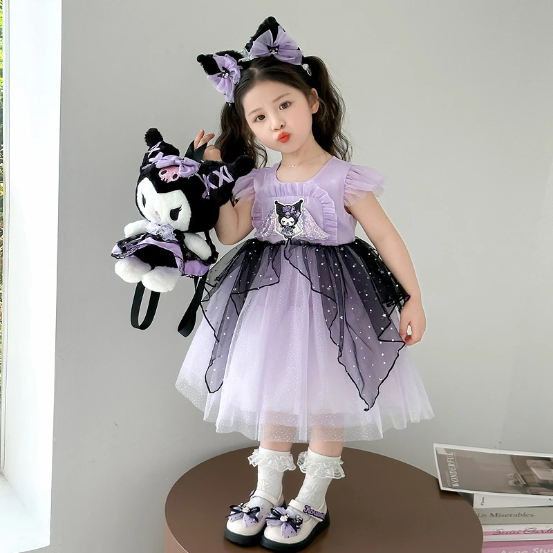 女童连衣裙夏装2025新款洋气儿童库洛米背心裙子女孩洛丽塔公主裙