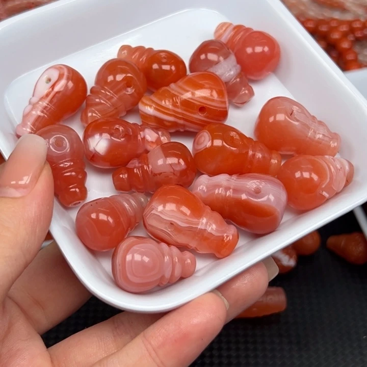 刺***心南红玛瑙未镶嵌吊坠(不含链)