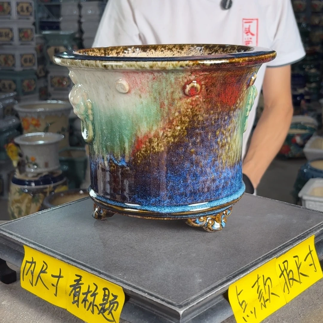 一风堂石湾花盆 内20*17编号135