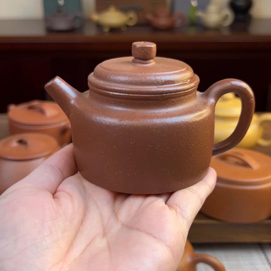 怡***顺紫砂茶壶红降坡德钟半手瑕品150cc