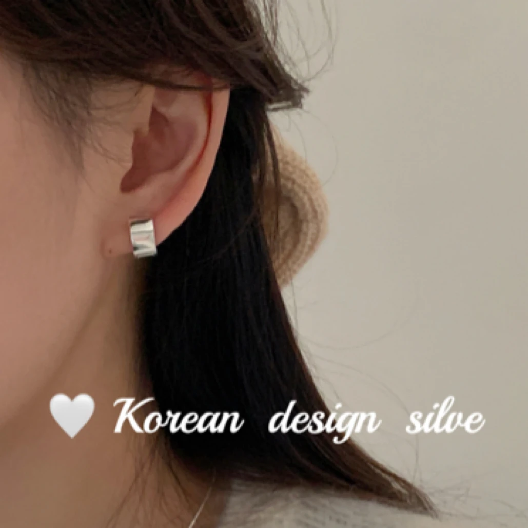 925银耳饰 2025新款韩国风925银安可拉红滴釉小众女款耳扣饰品