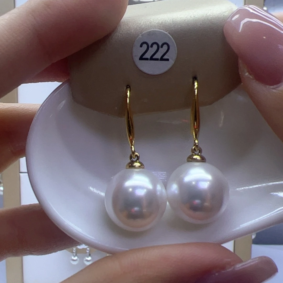 淡水珍珠耳饰银S925镶嵌