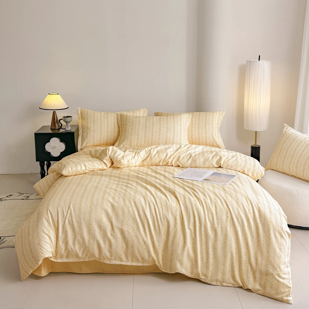 青诗兰悦 云感纱印花四件套田园诗