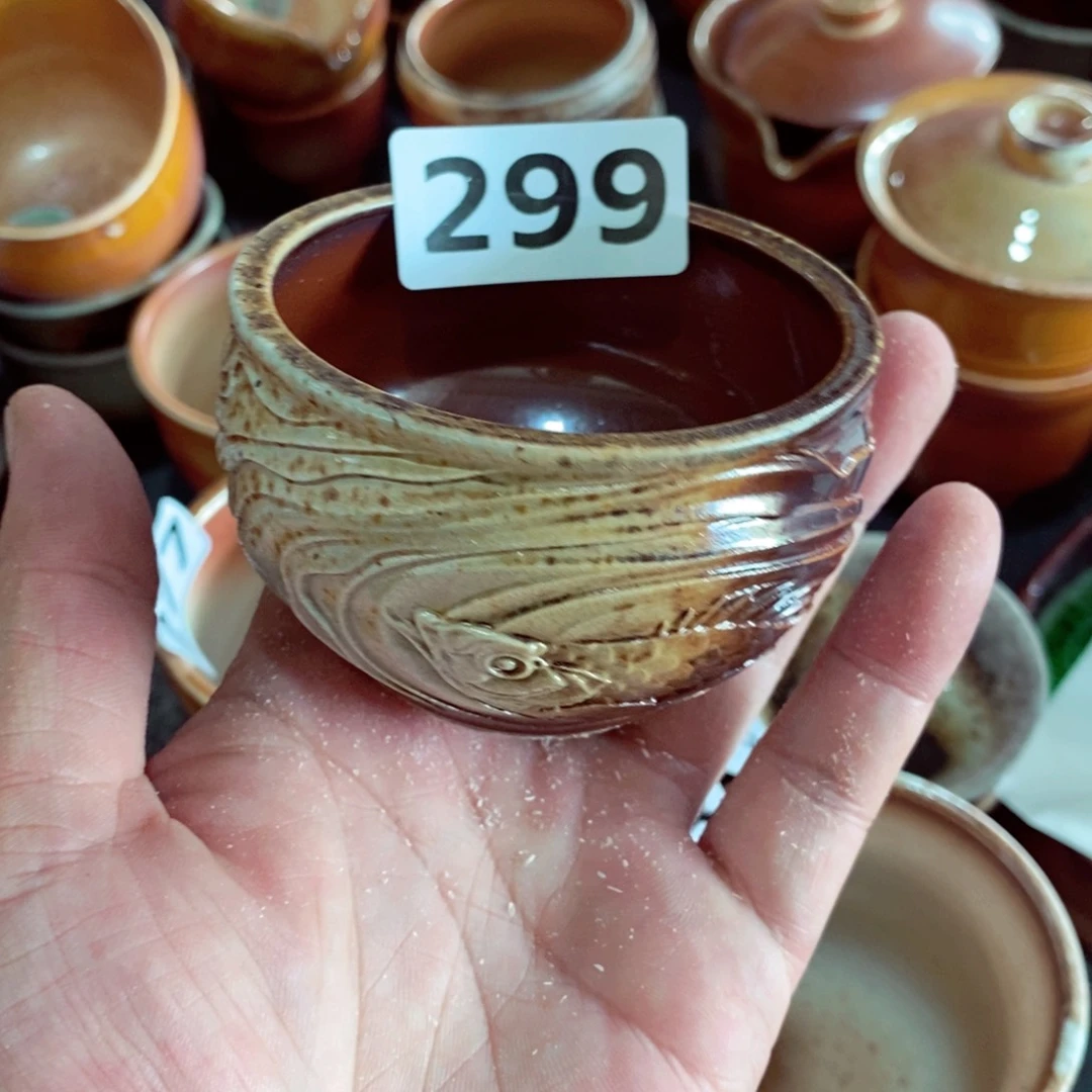 柴烧茶具陶瓷杯子