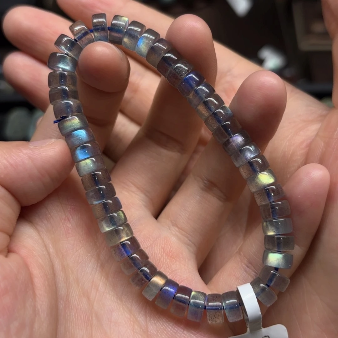 未镶嵌手链长石6.9mm左右