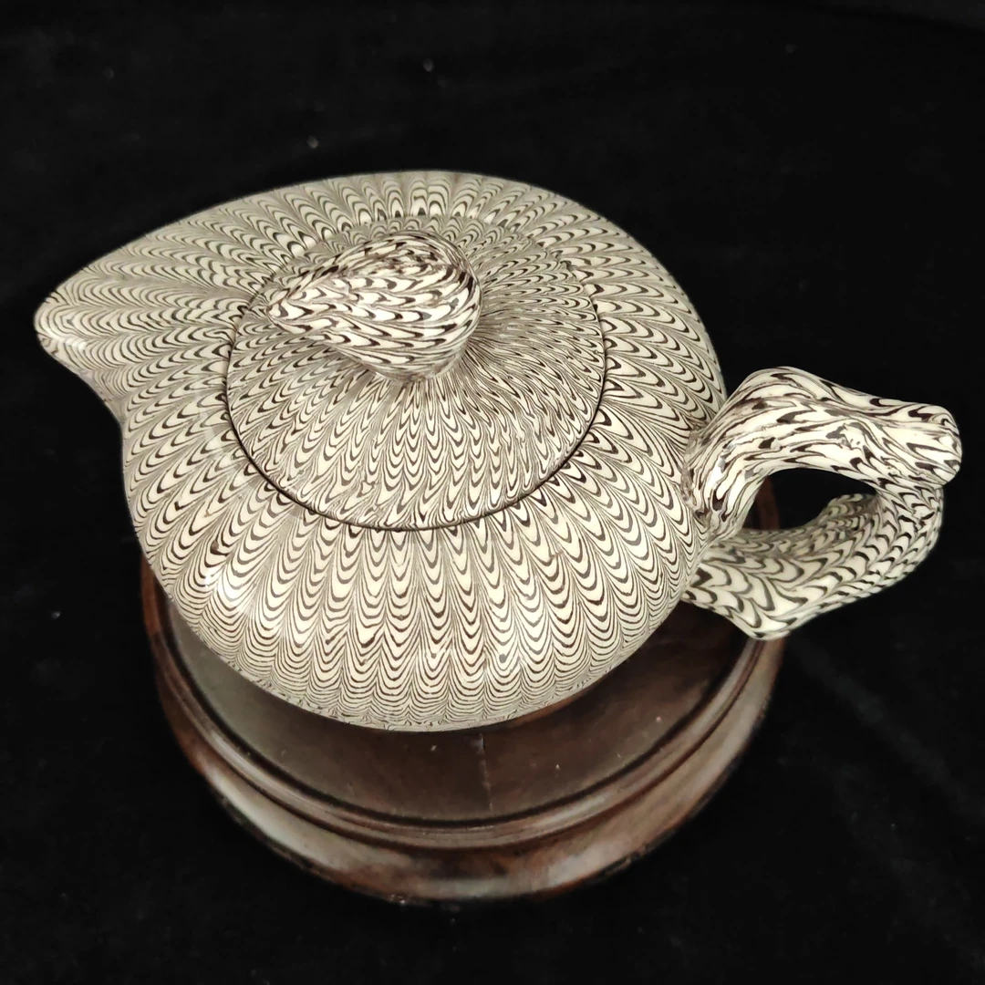 JTC绞胎瓷茶壶42