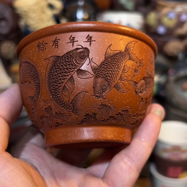 茶杯紫砂宜兴紫砂主人杯