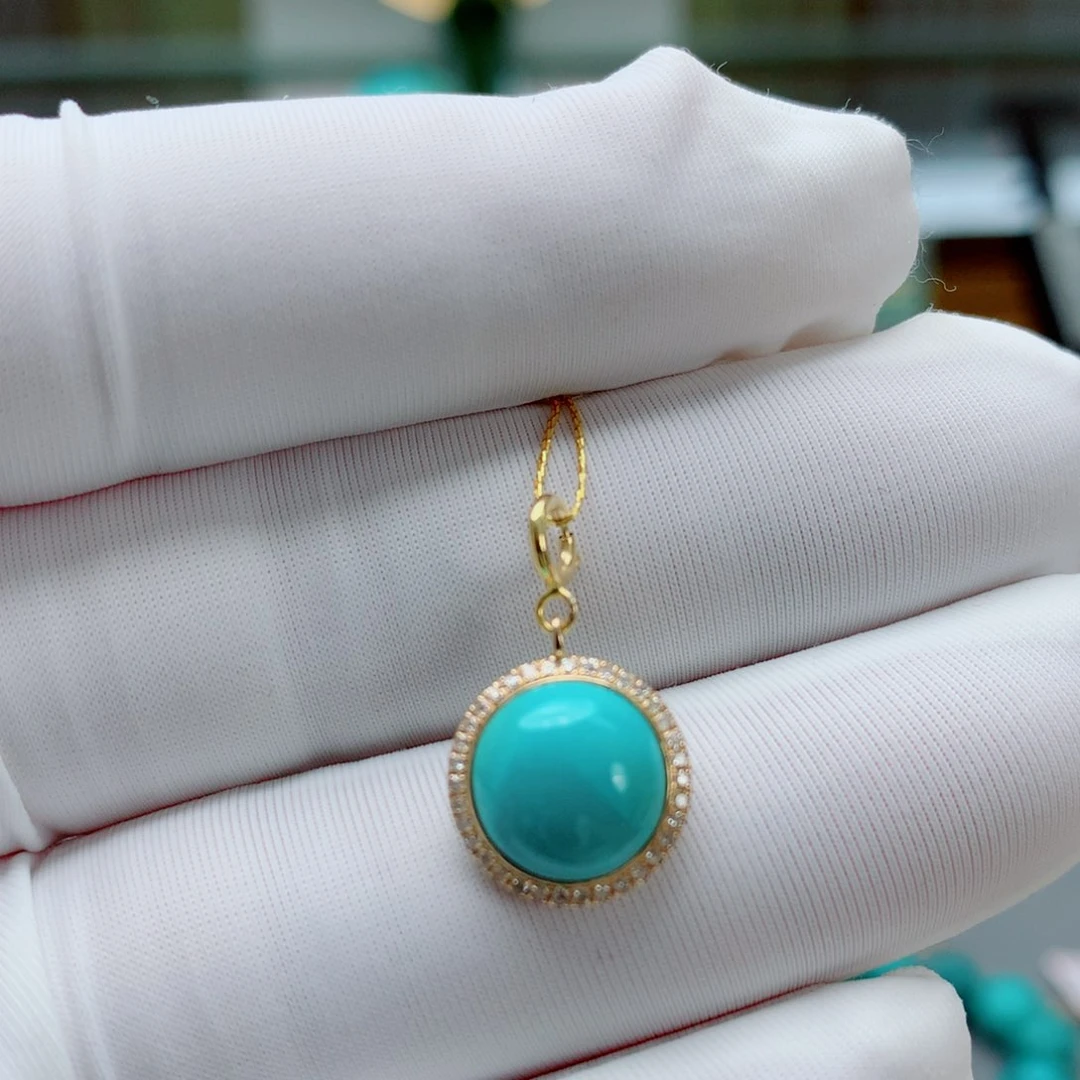 绿松石其他18K金镶嵌