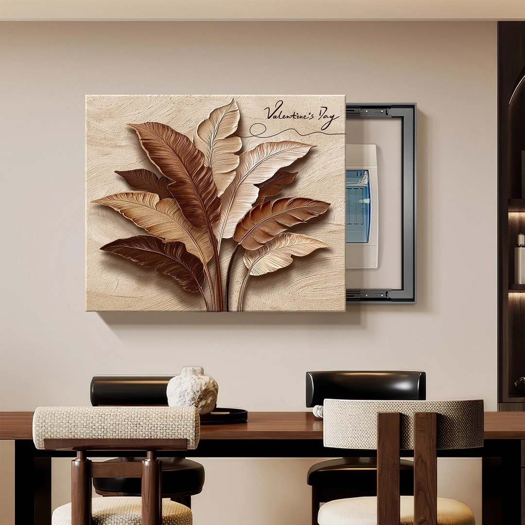 家大业大电表箱装饰画中古风高级遮挡装饰配电箱家居用品挂画壁画