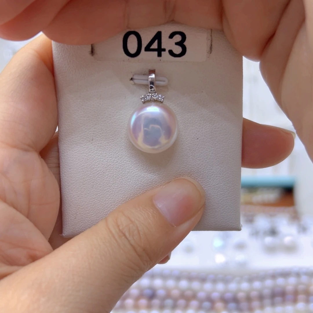 银S925镶嵌淡水珍珠珍珠