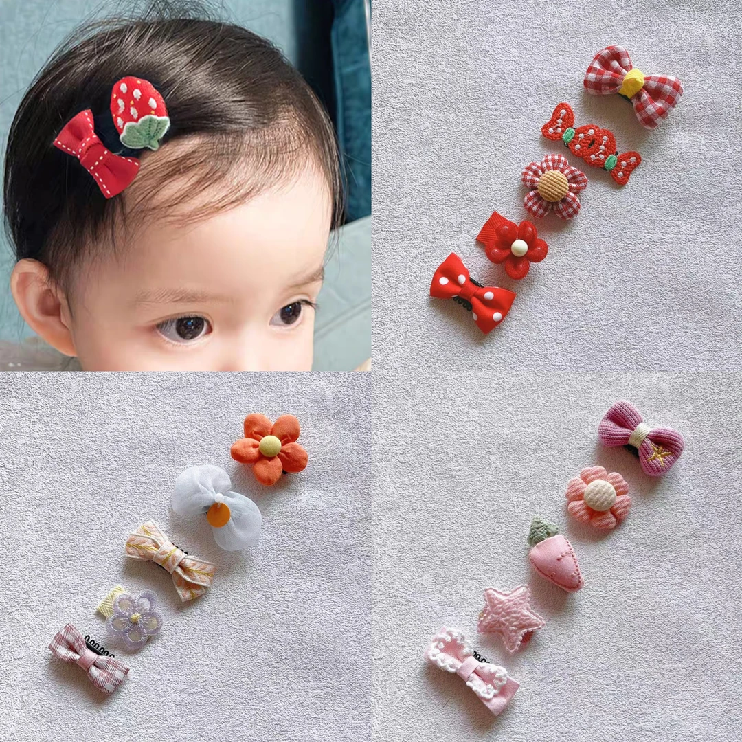 婴儿发夹女宝宝发量少汗毛夹婴幼儿胎毛夹号头饰小发卡不伤发可爱